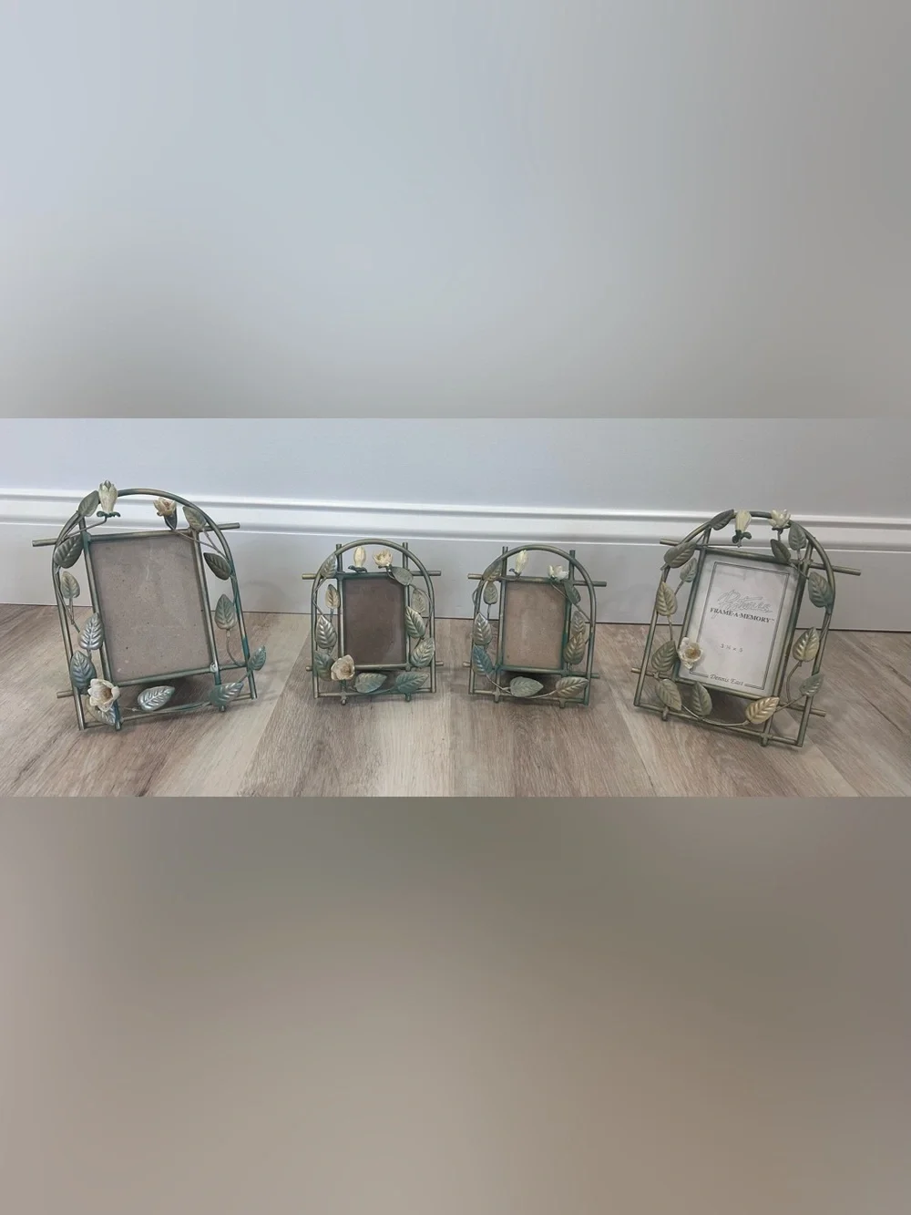 4 Vintage Dennis East Floral Picture Frames